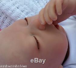 Very Low Stock Sunbeambabies Childs Reborn Baby Girl Doll, Soft Silicone Vinyl