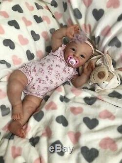 Very beautiful, realistic reborn Shaya doll by Bonnie Sieben