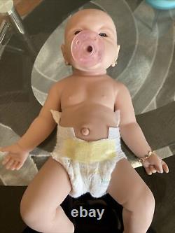 Violence 17 Inch Full Body Silicone Baby Doll That Look Real, Not Vinyl Girl