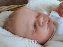 WILLIAMS NURSERY REBORN BABY BOY DOLL Realborn Christopher Asleep NEWBORN belly