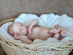 WILLIAMS NURSERY REBORN BABY BOY DOLL Realborn Christopher Asleep NEWBORN belly