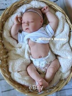 WILLIAMS NURSERY REBORN BABY GIRL DOLL Realborn Alma Sleeping REALISTIC NEWBORN