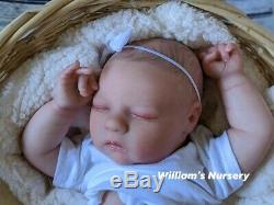 WILLIAMS NURSERY REBORN BABY GIRL DOLL Realborn Alma Sleeping REALISTIC NEWBORN