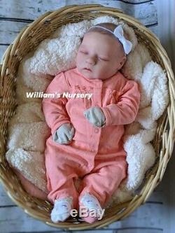 WILLIAMS NURSERY REBORN BABY GIRL DOLL Realborn Alma Sleeping REALISTIC NEWBORN