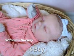 WILLIAMS NURSERY REBORN BABY GIRL DOLL Realborn Alma Sleeping REALISTIC NEWBORN