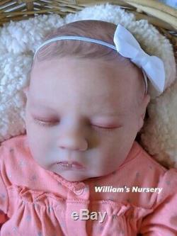 WILLIAMS NURSERY REBORN BABY GIRL DOLL Realborn Alma Sleeping REALISTIC NEWBORN