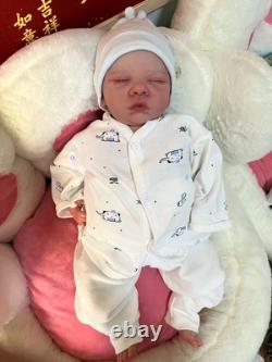 Weighted 19 Artist Painted Reborn Doll Sleeping Newborn Baby Visible Veins Toys