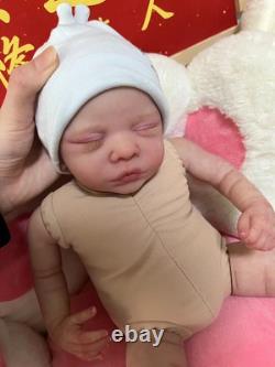 Weighted 19 Artist Painted Reborn Doll Sleeping Newborn Baby Visible Veins Toys
