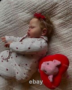 Weighted Pickle 24inch Reborn Baby Dolls Hand-Rooted Hair Lifelike Boy Girl Toys