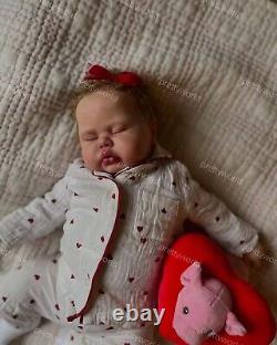 Weighted Pickle 24inch Reborn Baby Dolls Hand-Rooted Hair Lifelike Boy Girl Toys