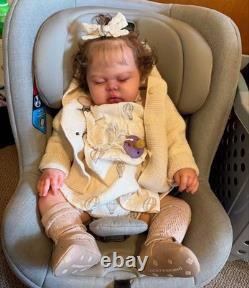 Weighted Reborn Baby Dolls 24inch Toddler Hand-Rooted Hair Lifelike Boy Girl Toy