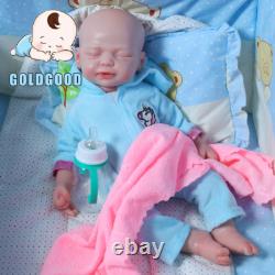 With Drink Wet System 18.5 Reborn Boy Newborn Doll Platinum Silicone Baby Play