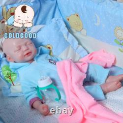 With Drink Wet System 18.5 Reborn Boy Newborn Doll Platinum Silicone Baby Play