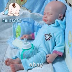 With Drink Wet System 18.5 Reborn Boy Newborn Doll Platinum Silicone Baby Play