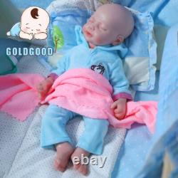With Drink Wet System 18.5 Reborn Boy Newborn Doll Platinum Silicone Baby Play