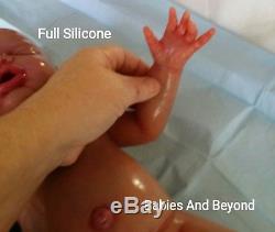 Xmas Full Silicone Painted 19 Baby Girl Kenzley With Rooted Hair