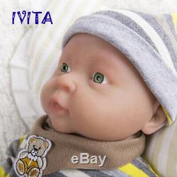 Xmas Gift 16'' Reborn Baby Doll Full Body Silicone Girl Lifelike Baby Toy Infant