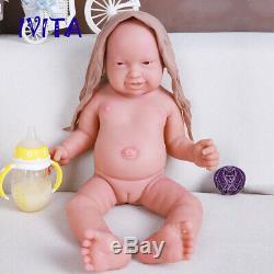 Xmas Gift Girls Accompany IVITA 23 Full Silicone Reborn Baby Doll Waterproof
