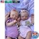 Zero Pam 18 inch Twin Reborn Baby Dolls Girl Boy Silicone Vinyl Accessories