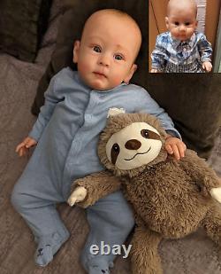 Zero Pam Realistic Reborn Baby Dolls Boy 24 Inch Lifelike Newborn Doll Real Life